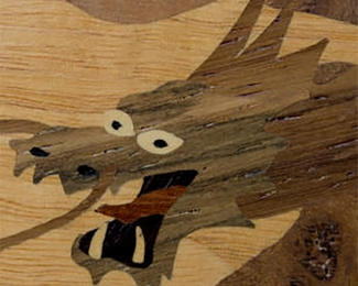 marquetry dragon